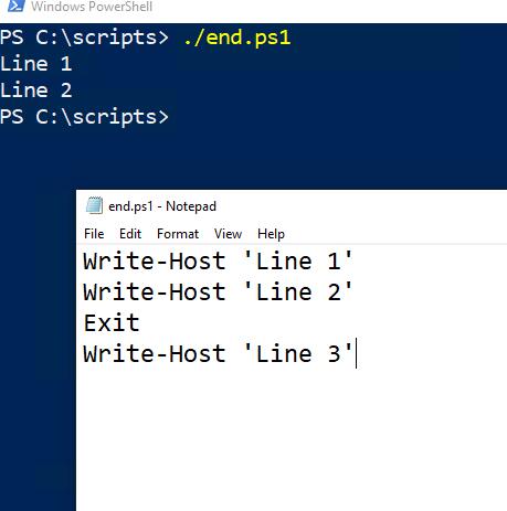 如何在 PowerShell 脚本中添加退出机制